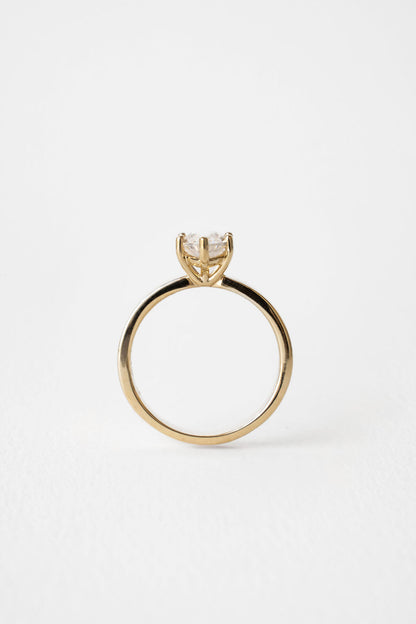 1.50 CT Marquise Solitaire Lab Grown Diamond Engagement Ring