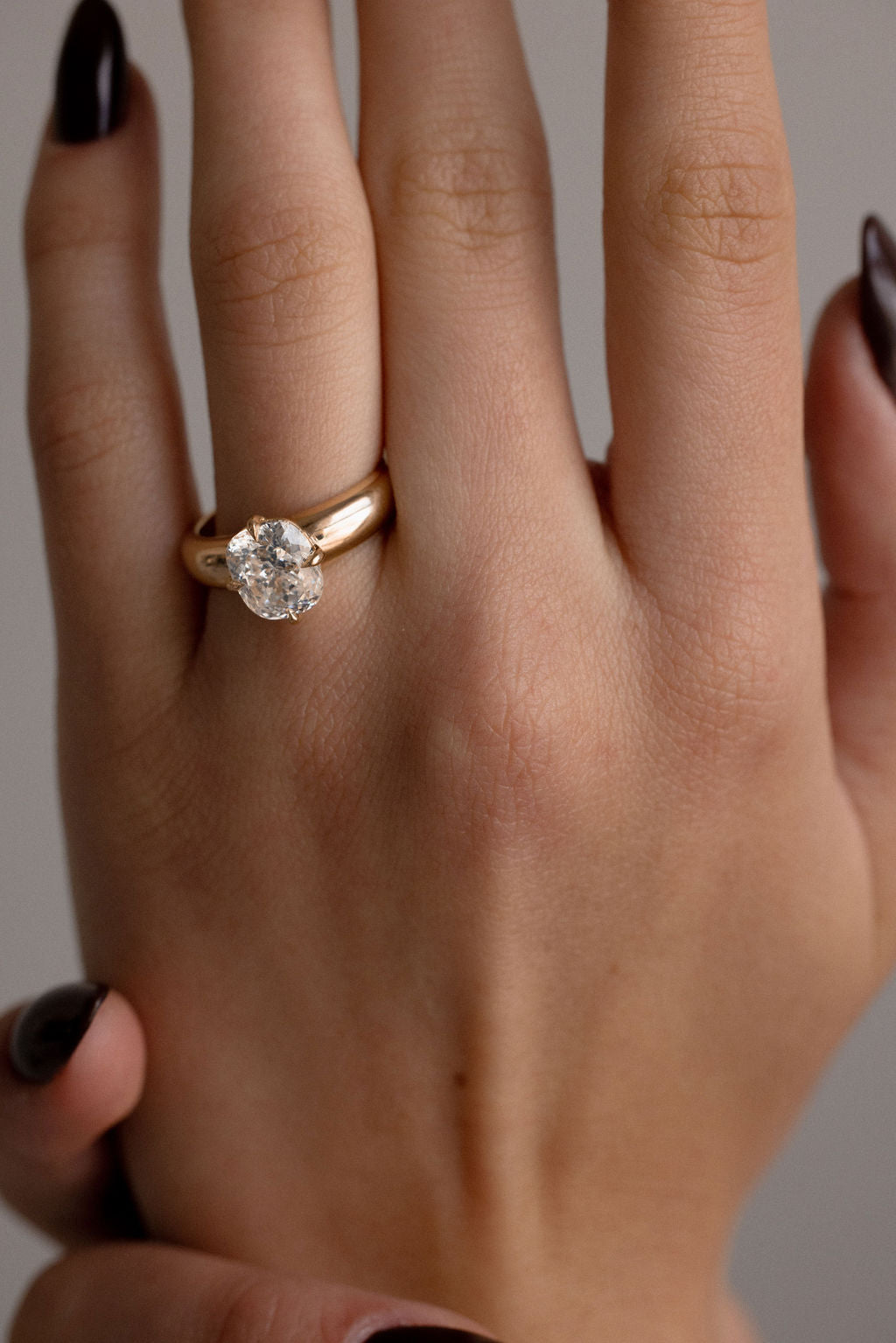 2.80 CT Cushion Solitaire Lab Grown Diamond Engagement Ring