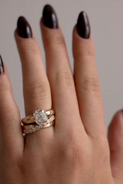 2.80 CT Cushion Solitaire Lab Grown Diamond Engagement Ring
