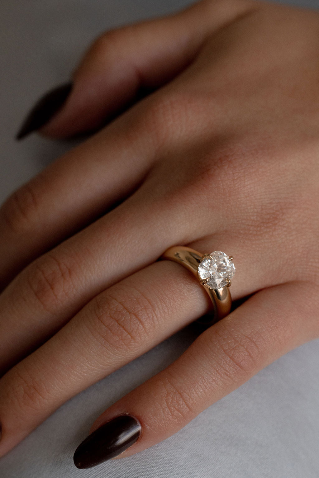2.80 CT Cushion Solitaire Lab Grown Diamond Engagement Ring