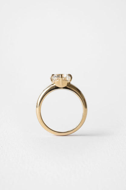 2.80 CT Cushion Solitaire Lab Grown Diamond Engagement Ring