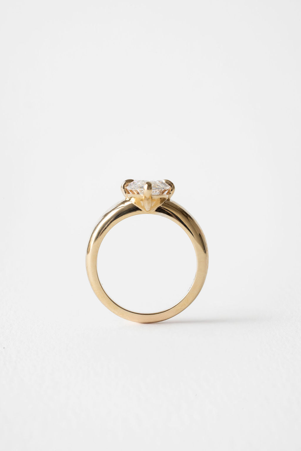 3.10 CT Marquise Solitaire Lab Grown Diamond Engagement Ring