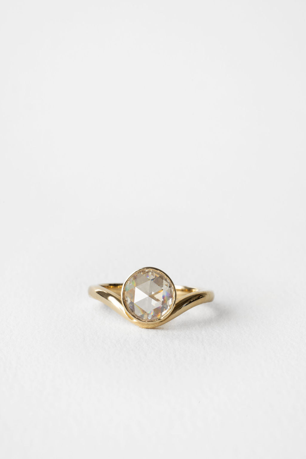 0.94 CT True Antique Round Solitaire Lab Grown Diamond Engagement Ring