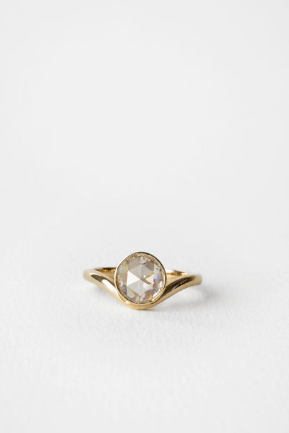 0.94 CT True Antique Round Solitaire Lab Grown Diamond Engagement Ring