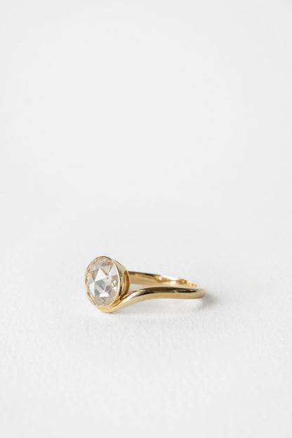 0.94 CT True Antique Round Solitaire Lab Grown Diamond Engagement Ring