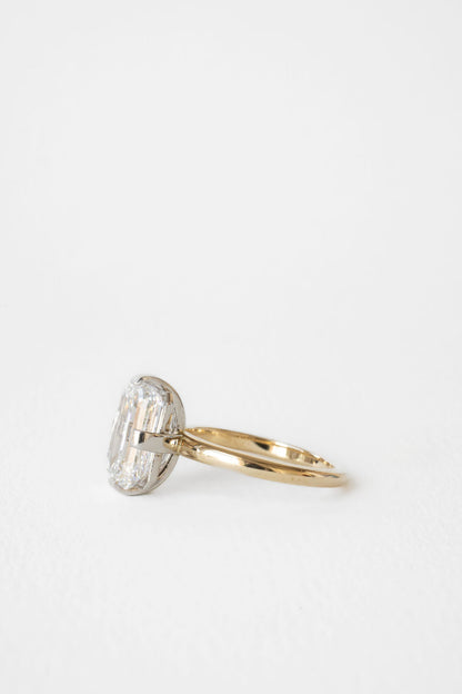 0.94 CT True Antique Round Solitaire Lab Grown Diamond Engagement Ring