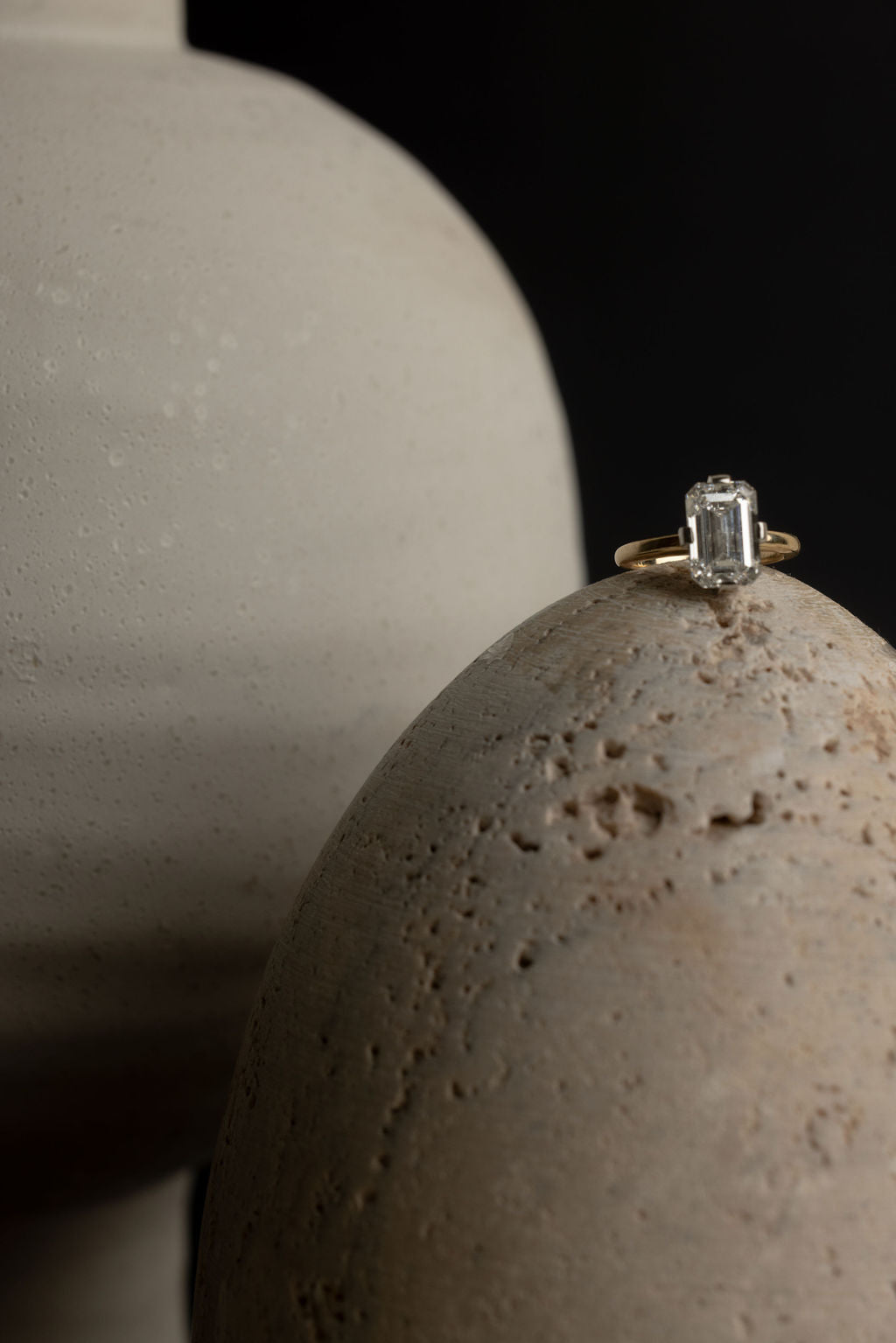 0.94 CT True Antique Round Solitaire Lab Grown Diamond Engagement Ring