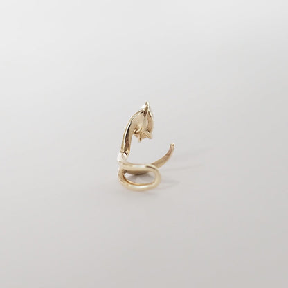 0.5 TCW Pear Moissanite Ear Cufflinks