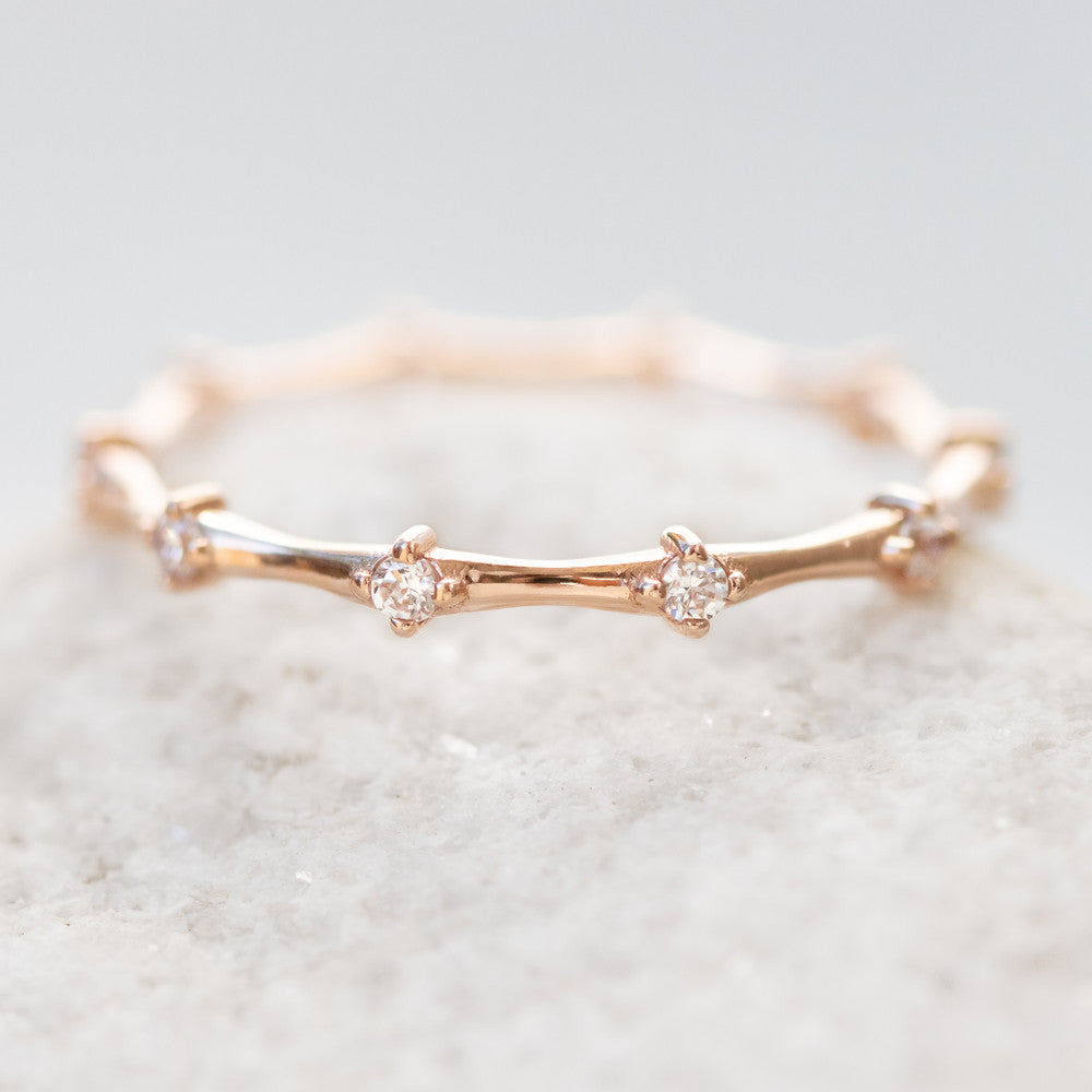 0.16 CT Round Full Eternity Lab Grown Diamond Wedding Band