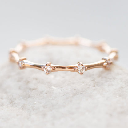 0.16 CT Round Full Eternity Lab Grown Diamond Wedding Band