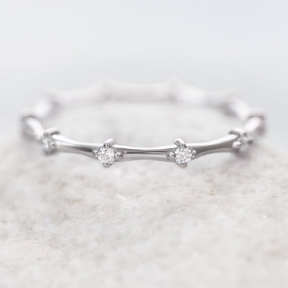 0.16 CT Round Full Eternity Lab Grown Diamond Wedding Band