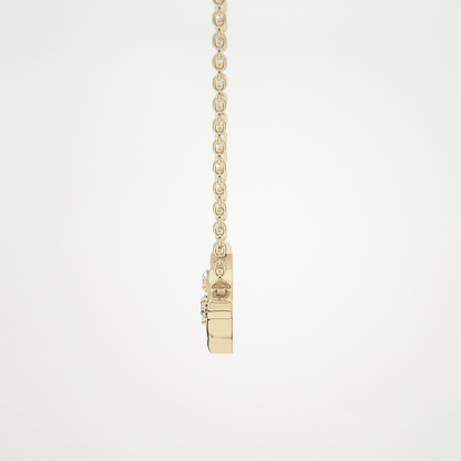 0.7 TCW Round Lab Grown Diamond Twig Necklace