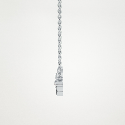 0.7 TCW Round Lab Grown Diamond Twig Necklace