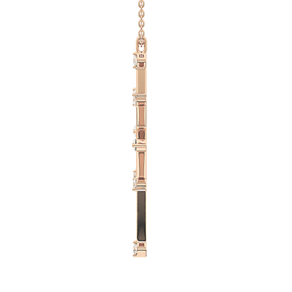 0.17 TCW Round Lab Grown Diamond Star Necklace
