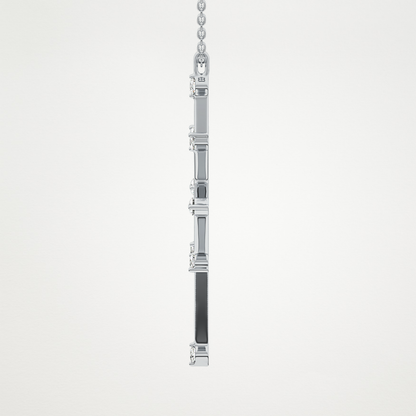 0.17 TCW Round Lab Grown Diamond Star Necklace