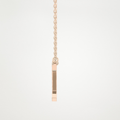 0.28 TCW Round Lab Grown Diamond Z Initial Pendant Necklace