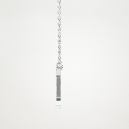 0.28 TCW Round Lab Grown Diamond Z Initial Pendant Necklace