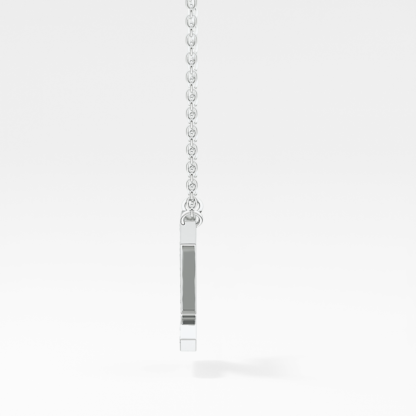 0.28 TCW Round Lab Grown Diamond Z Initial Pendant Necklace