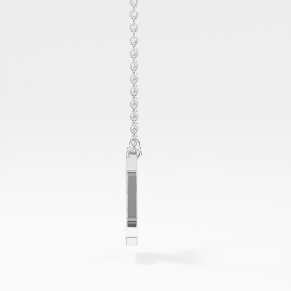 0.28 TCW Round Lab Grown Diamond Z Initial Pendant Necklace