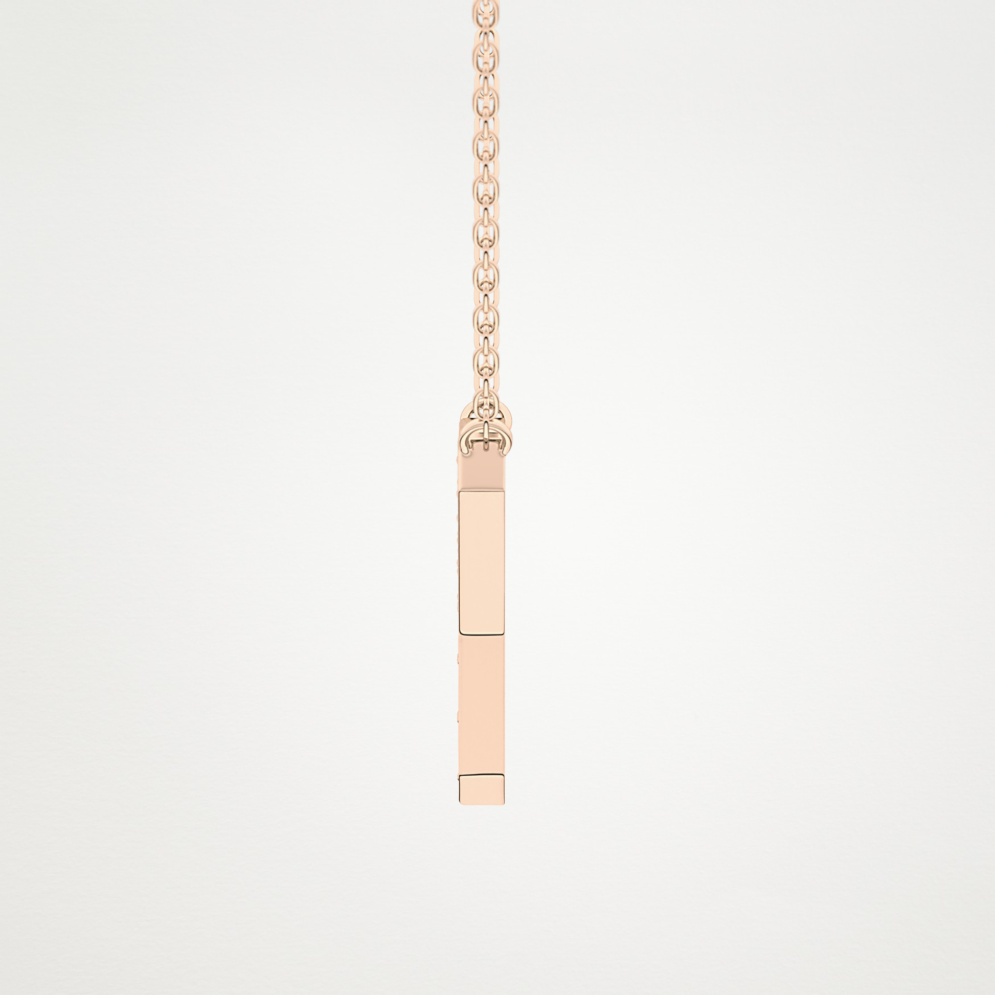 0.23 TCW Round Lab Grown Diamond Y Initial Pendant Necklace