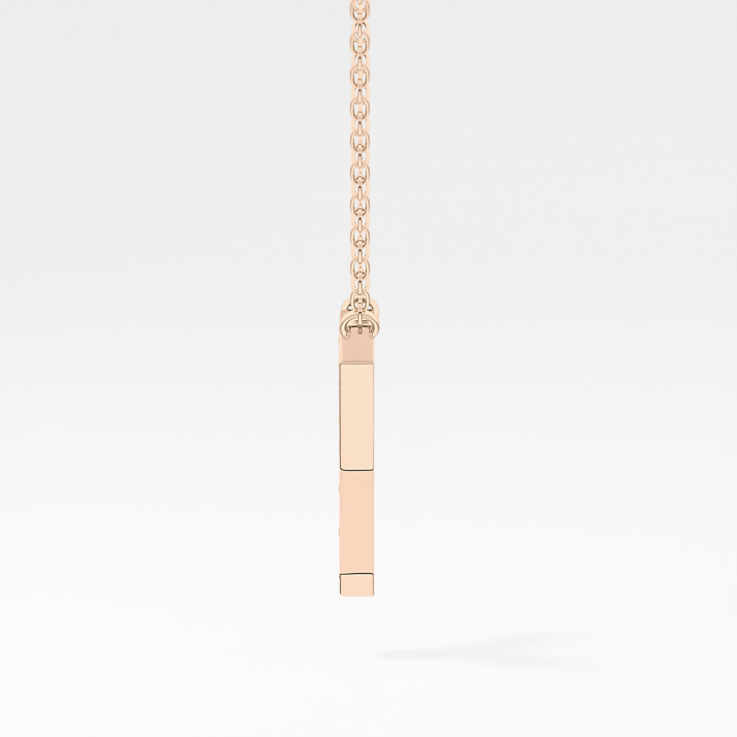 0.23 TCW Round Lab Grown Diamond Y Initial Pendant Necklace
