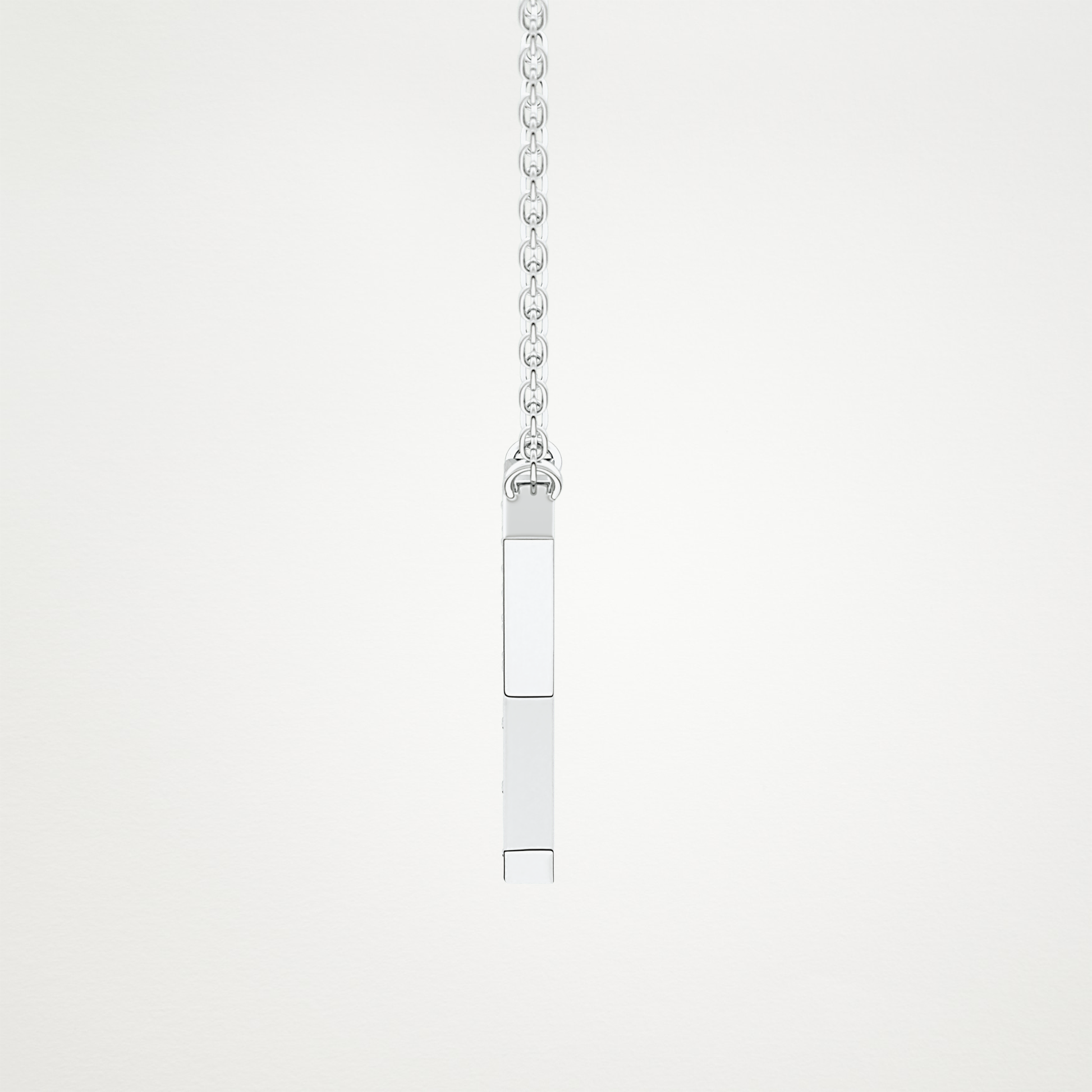 0.23 TCW Round Lab Grown Diamond Y Initial Pendant Necklace