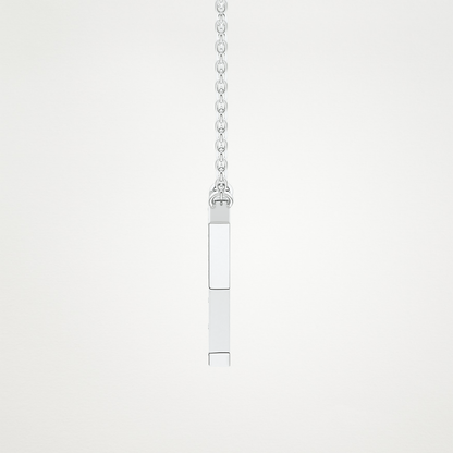 0.23 TCW Round Lab Grown Diamond Y Initial Pendant Necklace