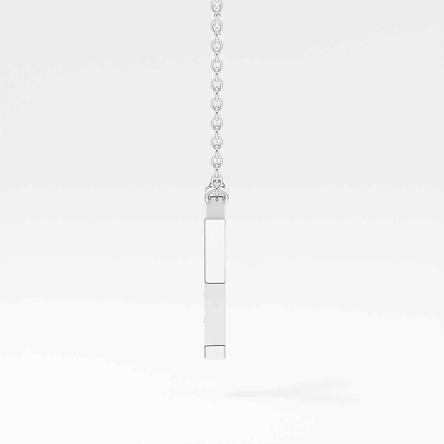 0.23 TCW Round Lab Grown Diamond Y Initial Pendant Necklace