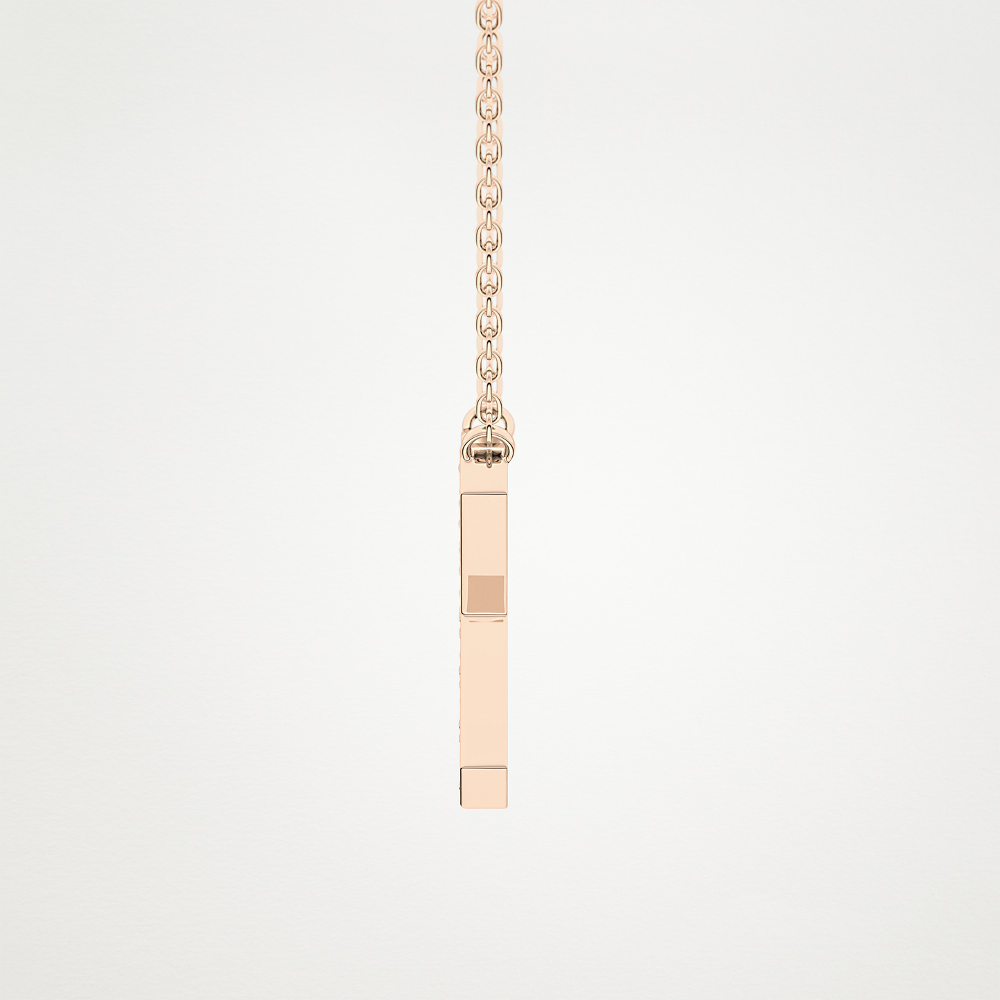 0.31 TCW Round Lab Grown Diamond X Initial Pendant Necklace