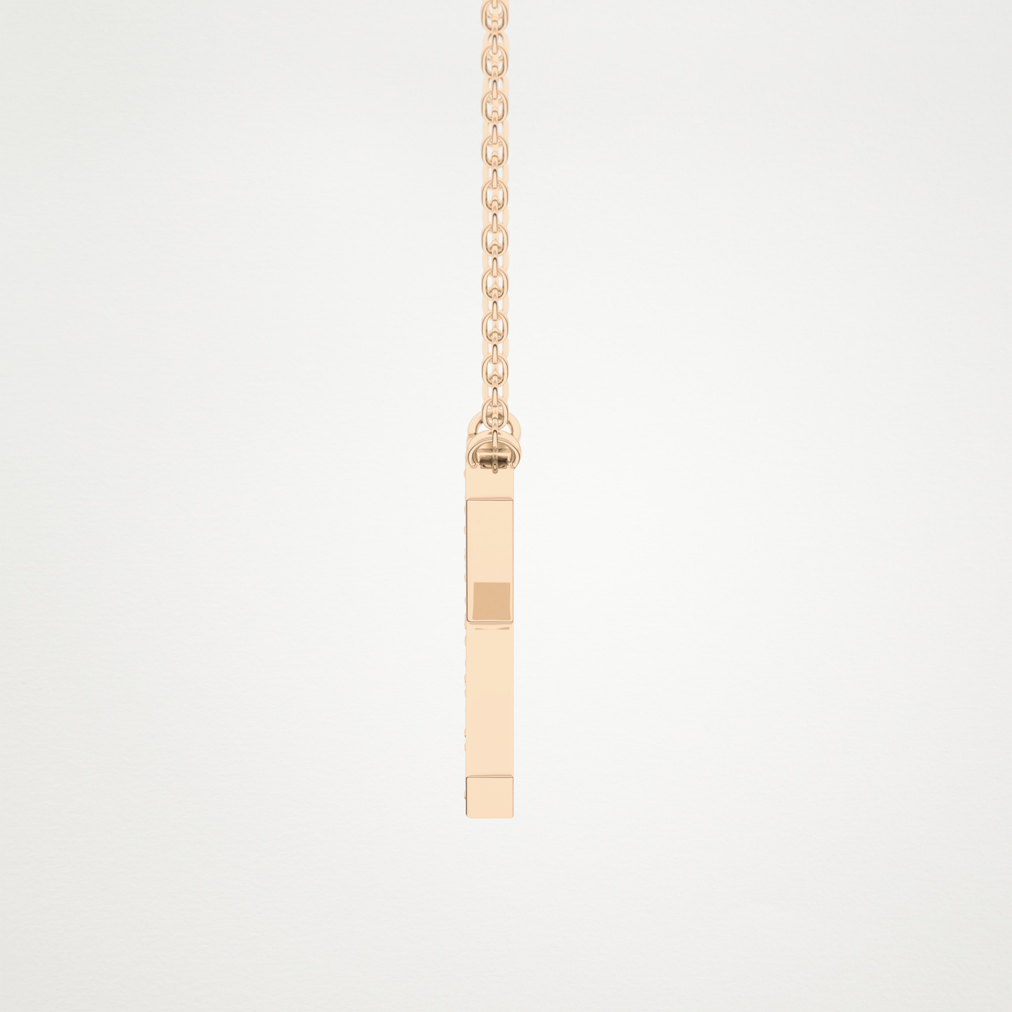 0.31 TCW Round Lab Grown Diamond X Initial Pendant Necklace