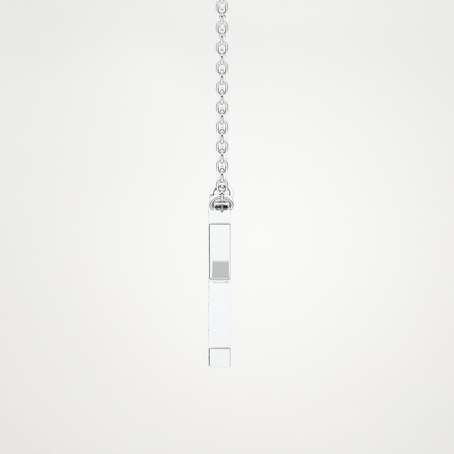 0.31 TCW Round Lab Grown Diamond X Initial Pendant Necklace
