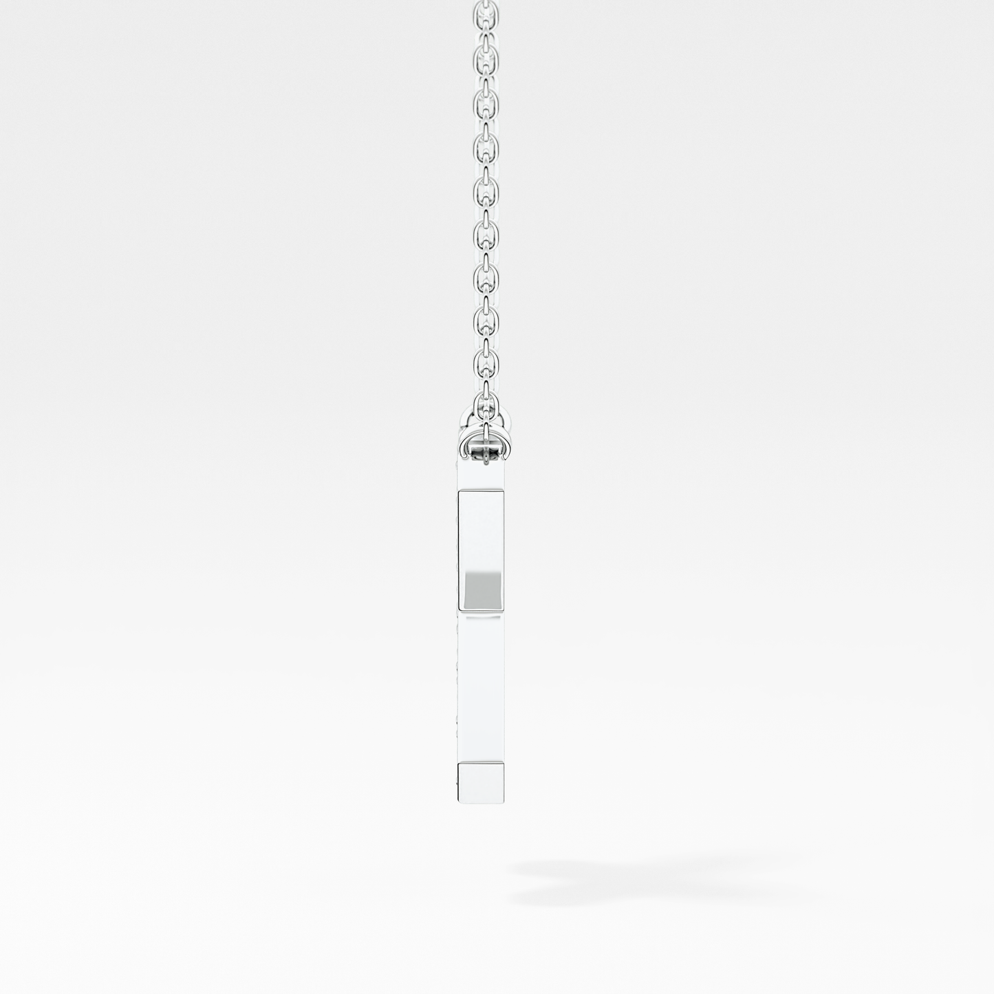 0.31 TCW Round Lab Grown Diamond X Initial Pendant Necklace