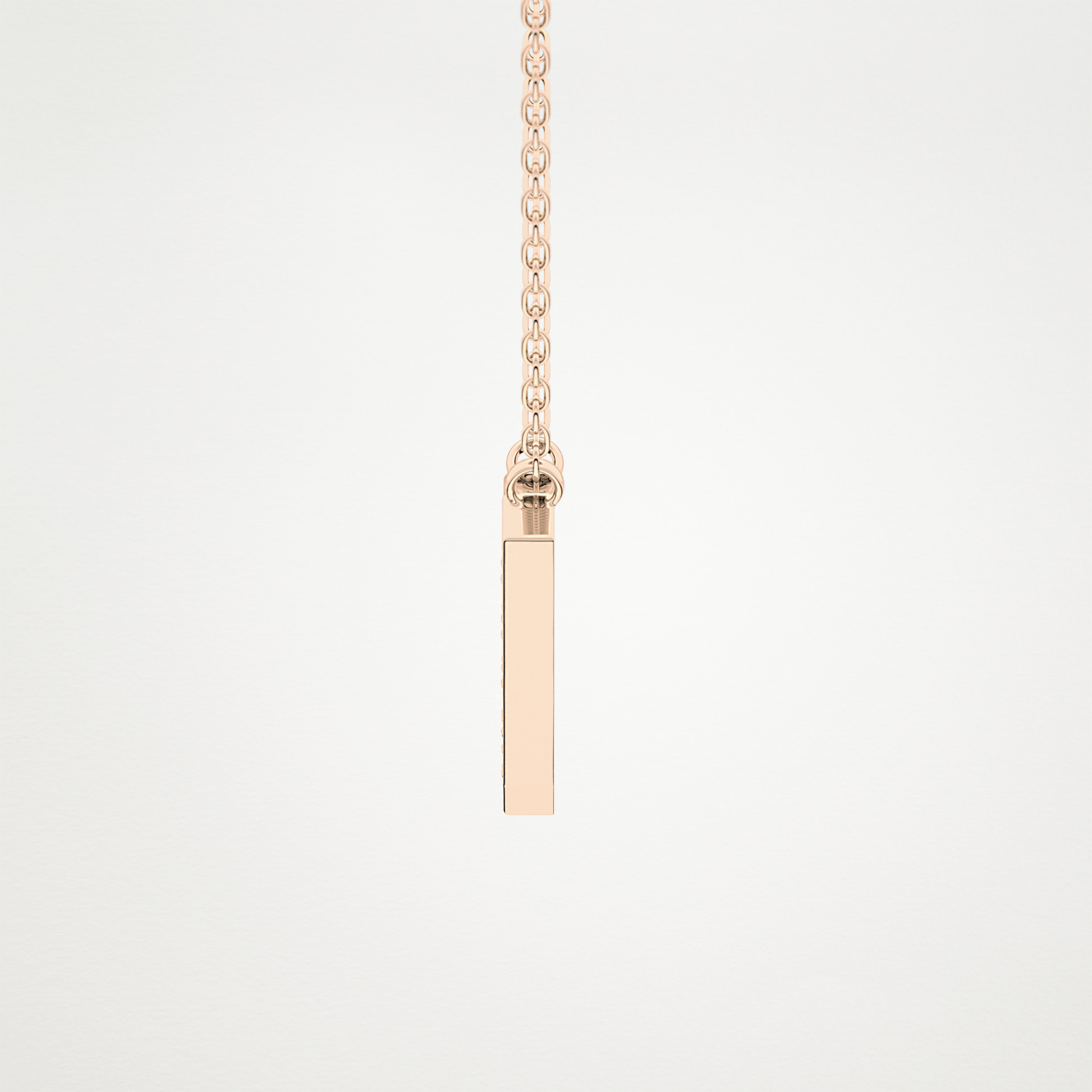 0.178 TCW Round Lab Grown Diamond V Initial Pendant Necklace