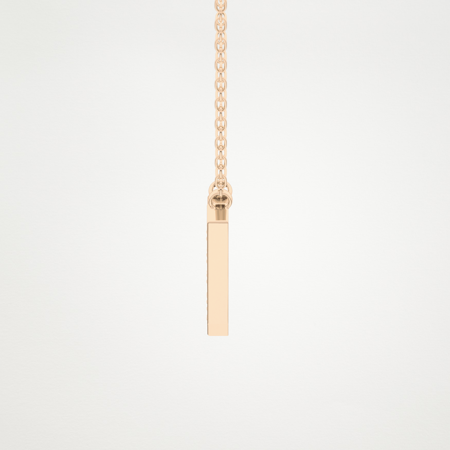 0.178 TCW Round Lab Grown Diamond V Initial Pendant Necklace