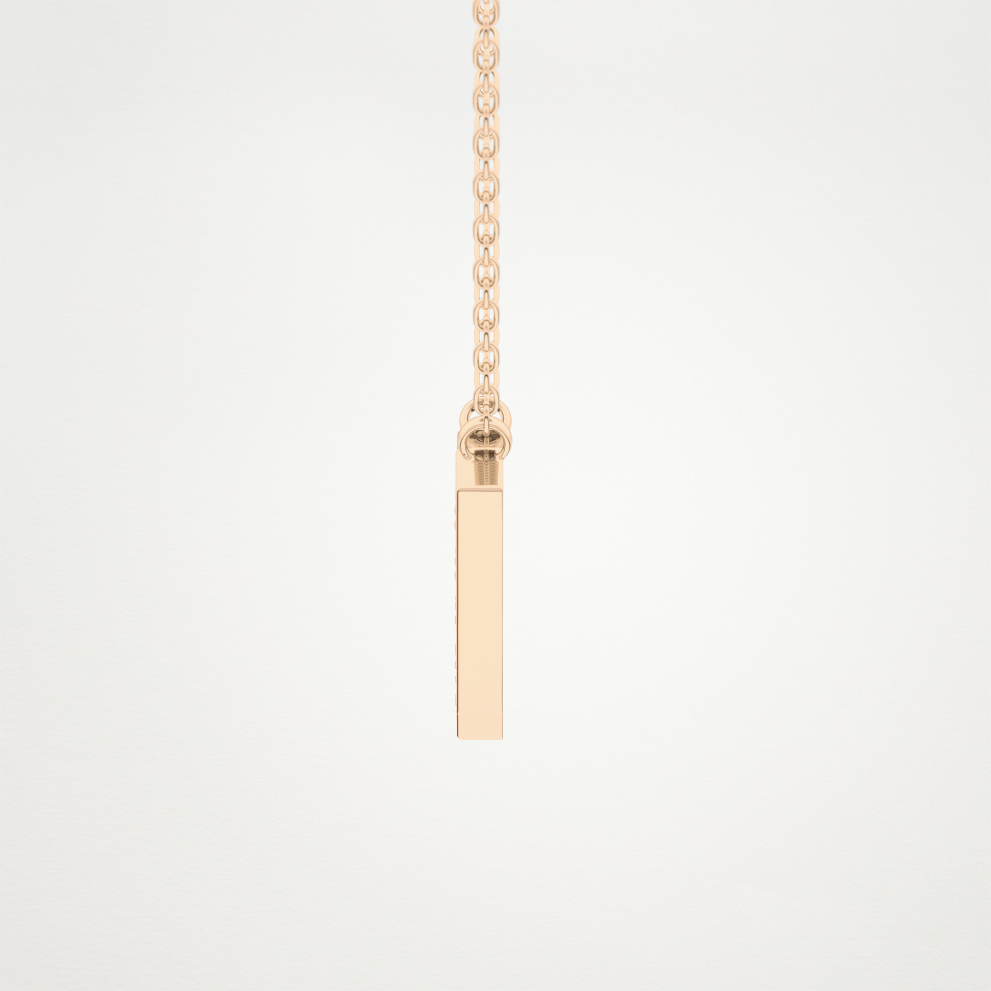 0.178 TCW Round Lab Grown Diamond V Initial Pendant Necklace