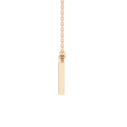 0.178 TCW Round Lab Grown Diamond V Initial Pendant Necklace