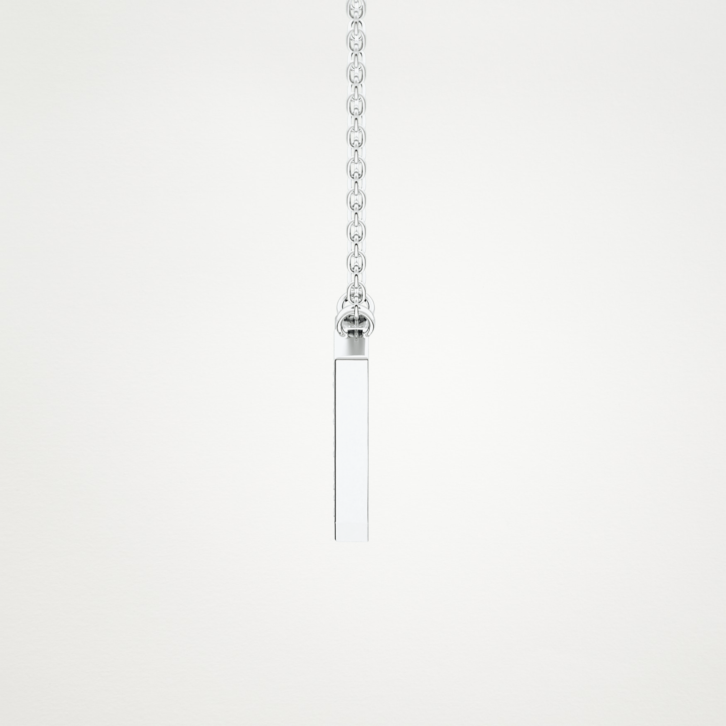 0.178 TCW Round Lab Grown Diamond V Initial Pendant Necklace