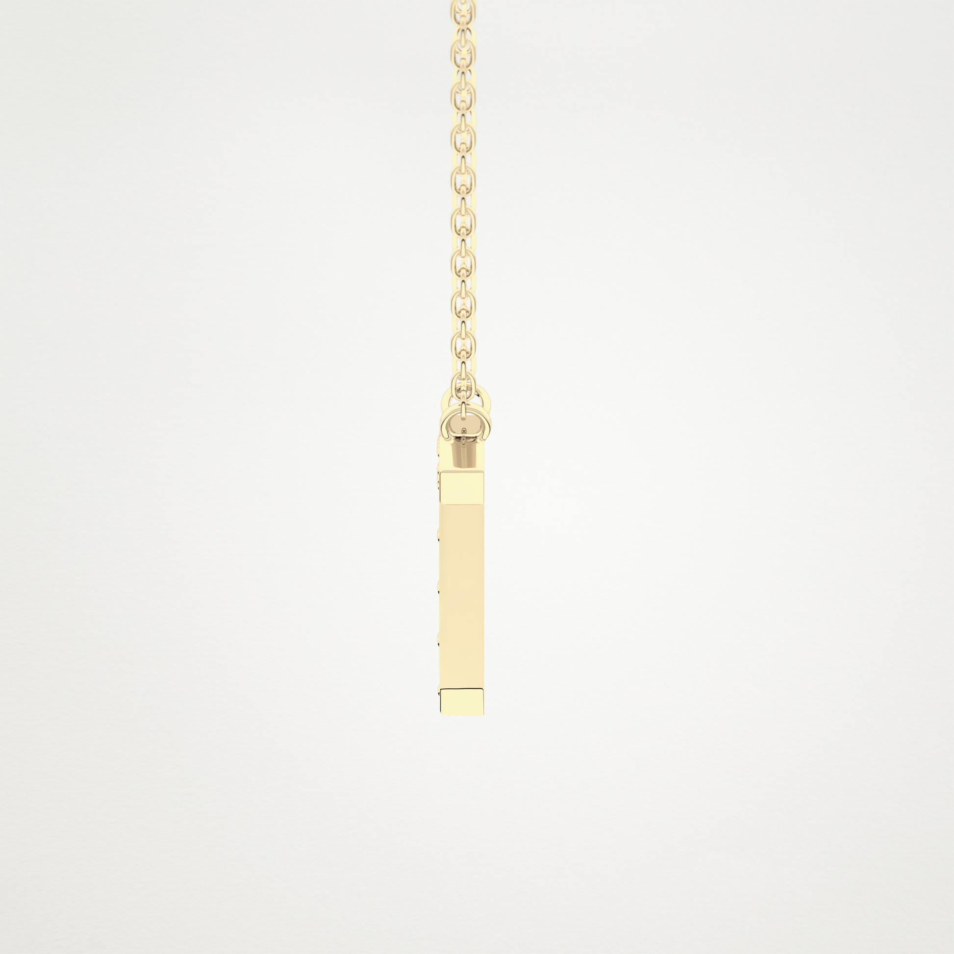 0.17 TCW Round Lab Grown Diamond T Initial Pendant Necklace