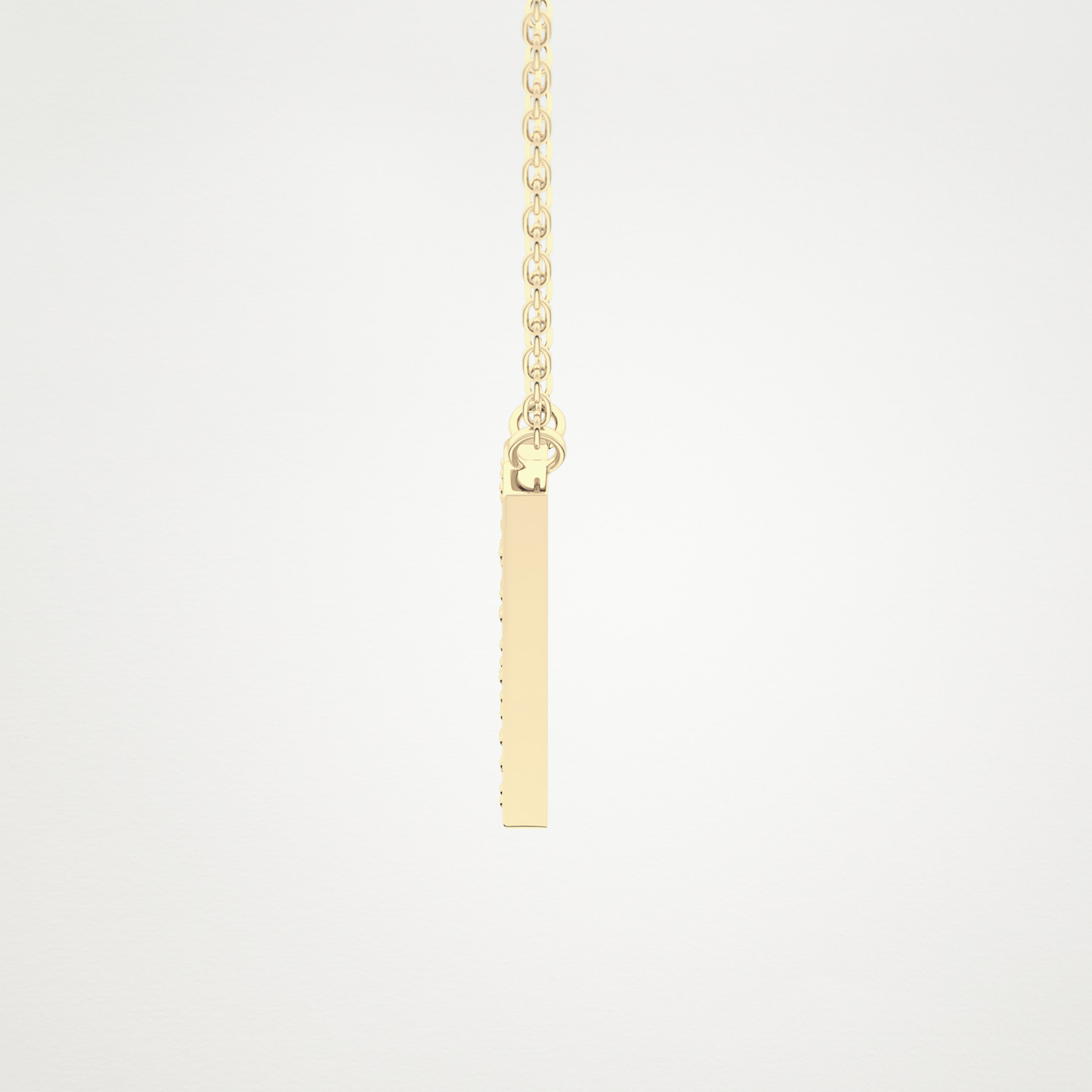 0.31 TCW Round Lab Grown Diamond N Initial Pendant Necklace