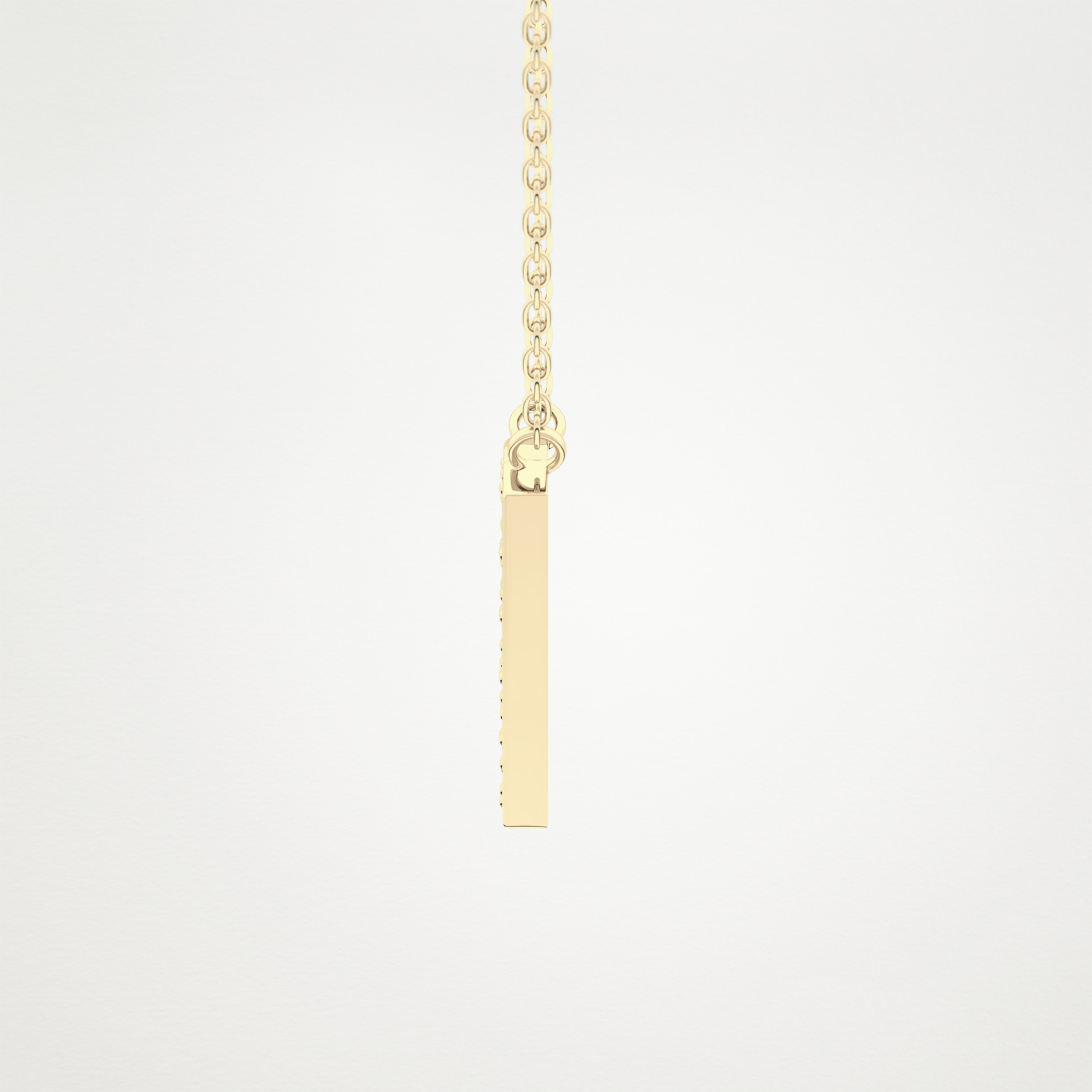 0.31 TCW Round Lab Grown Diamond N Initial Pendant Necklace