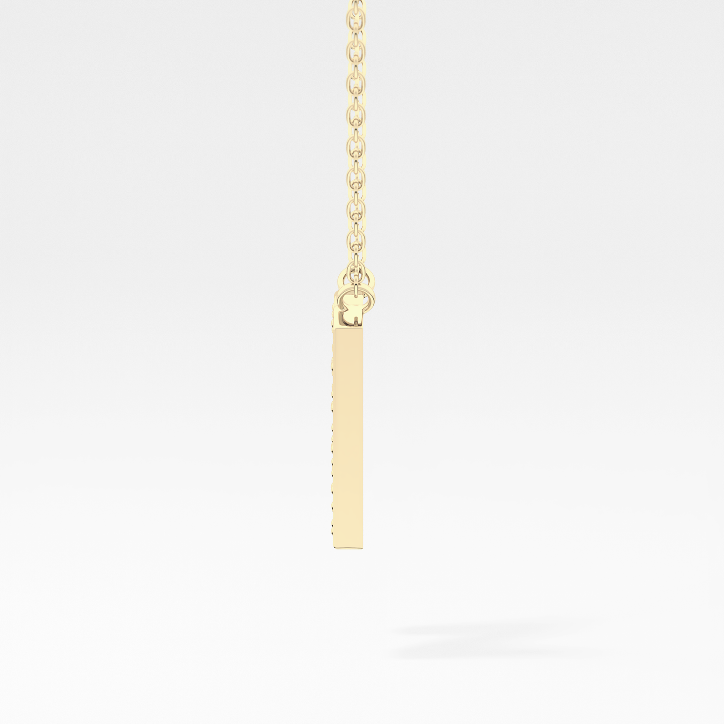 0.31 TCW Round Lab Grown Diamond N Initial Pendant Necklace