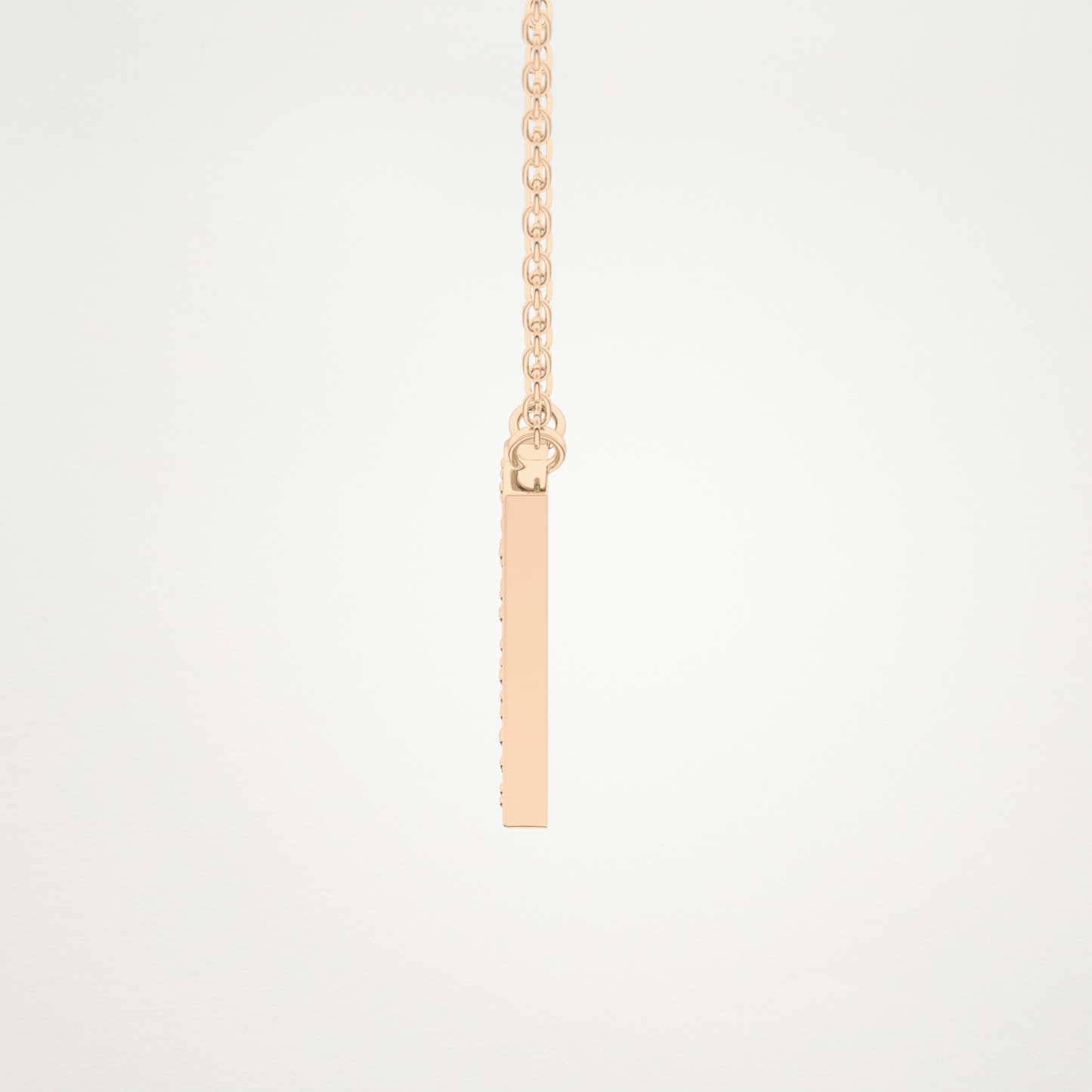 0.31 TCW Round Lab Grown Diamond N Initial Pendant Necklace