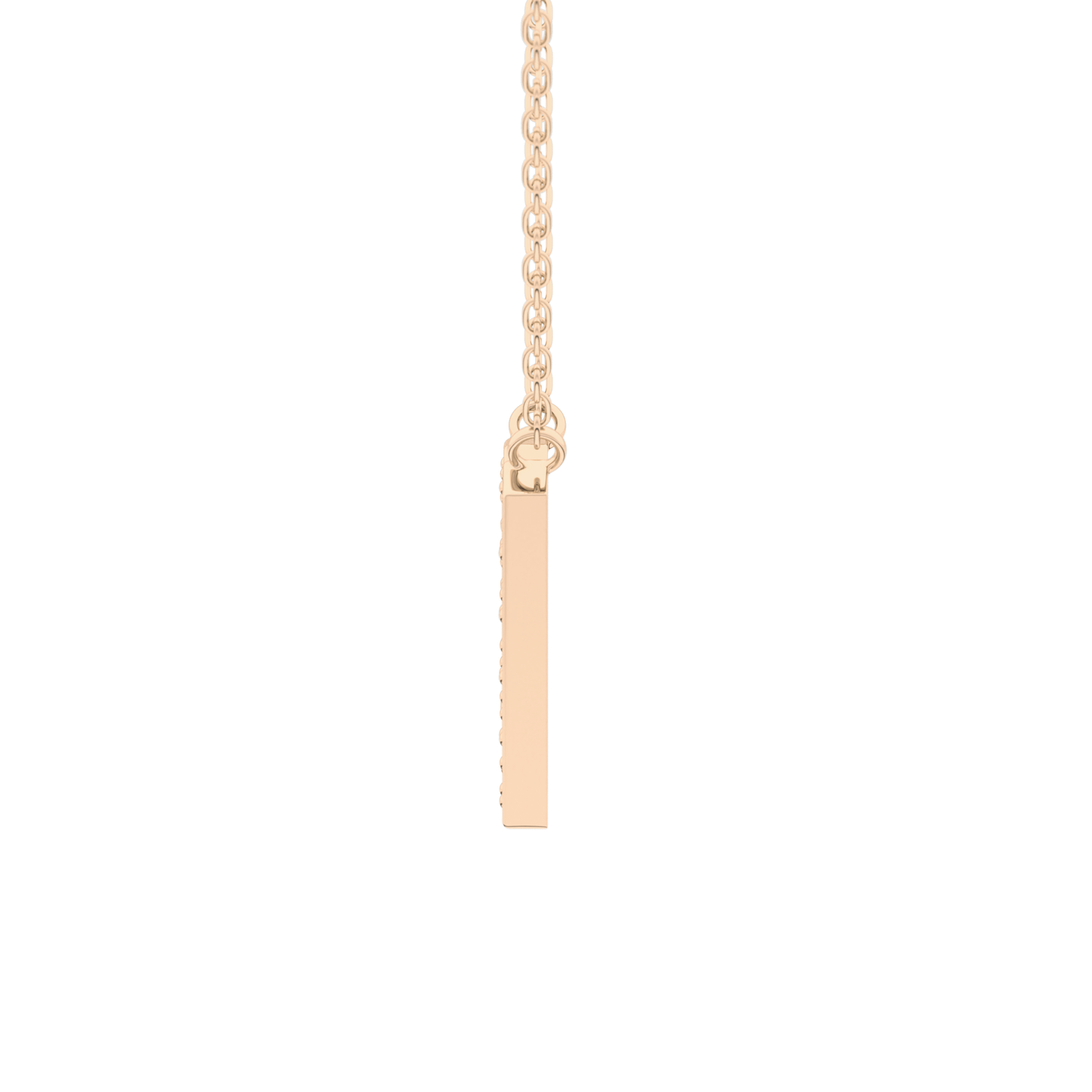 0.31 TCW Round Lab Grown Diamond N Initial Pendant Necklace