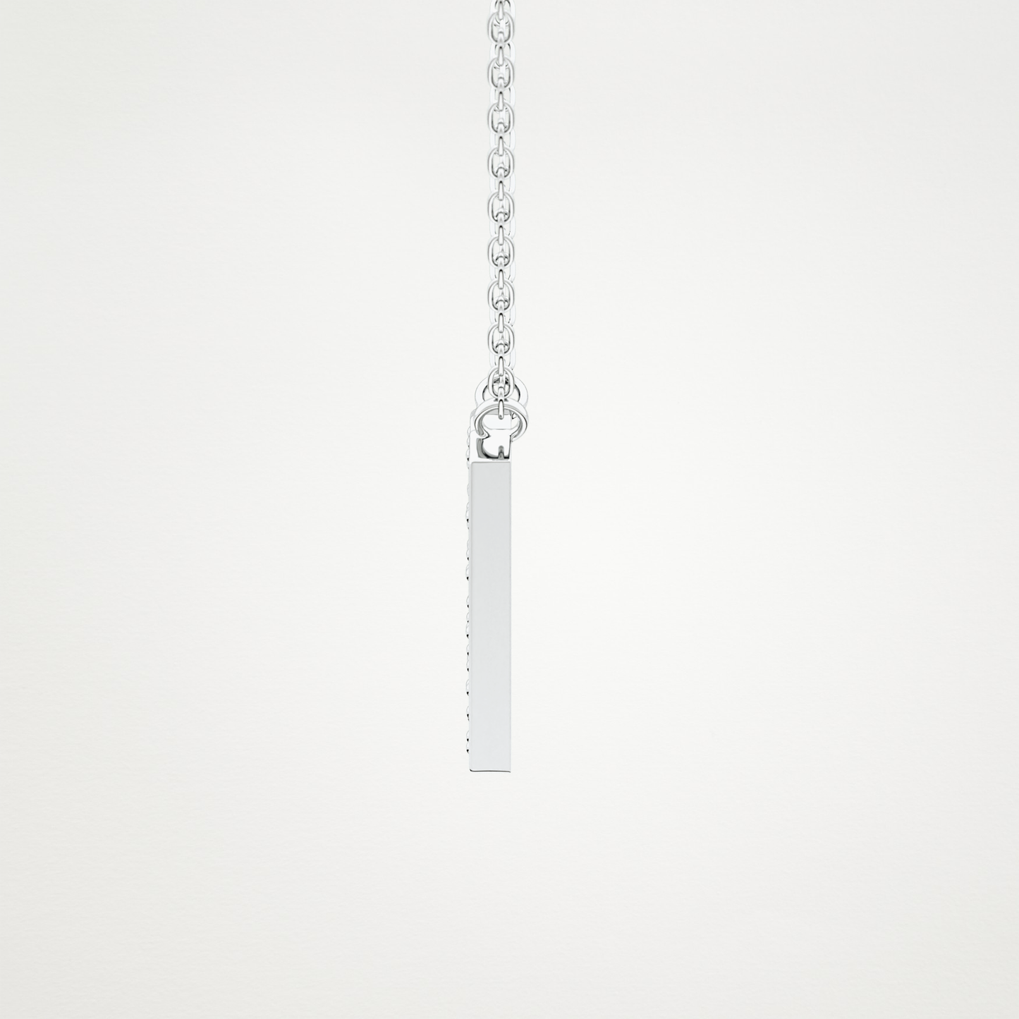 0.31 TCW Round Lab Grown Diamond N Initial Pendant Necklace