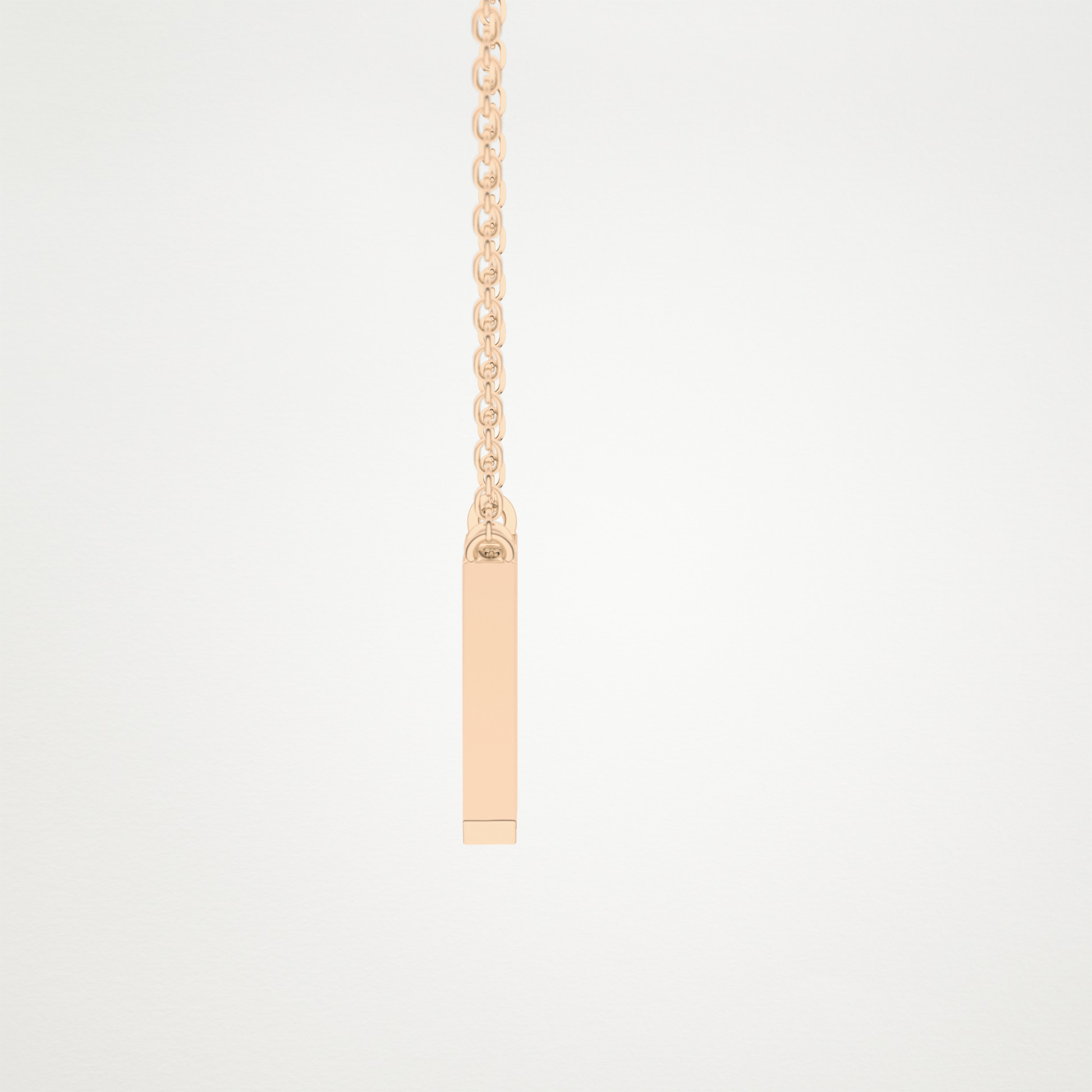 0.202 TCW Round Lab Grown Diamond M Initial Pendant Necklace