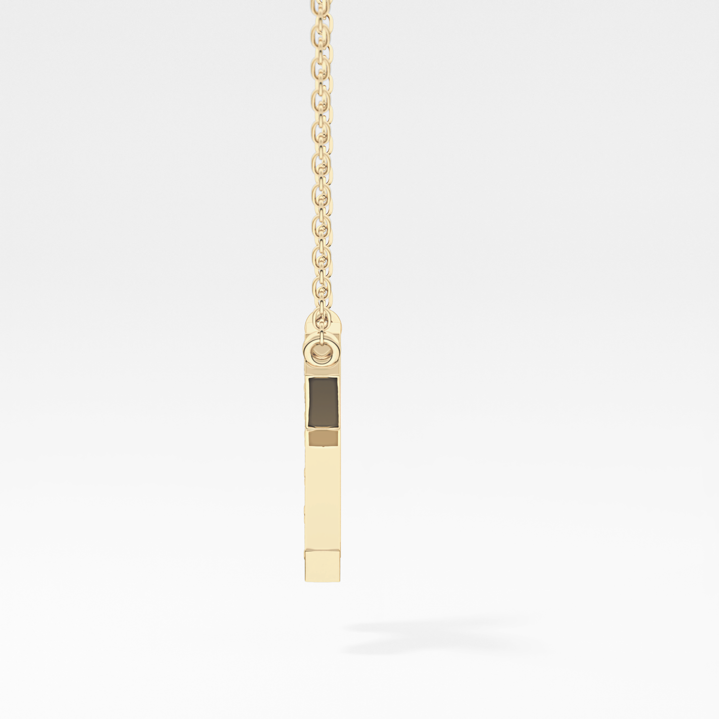 0.27 TCW Round Lab Grown Diamond K Initial Pendant Necklace