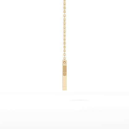0.27 TCW Round Lab Grown Diamond K Initial Pendant Necklace