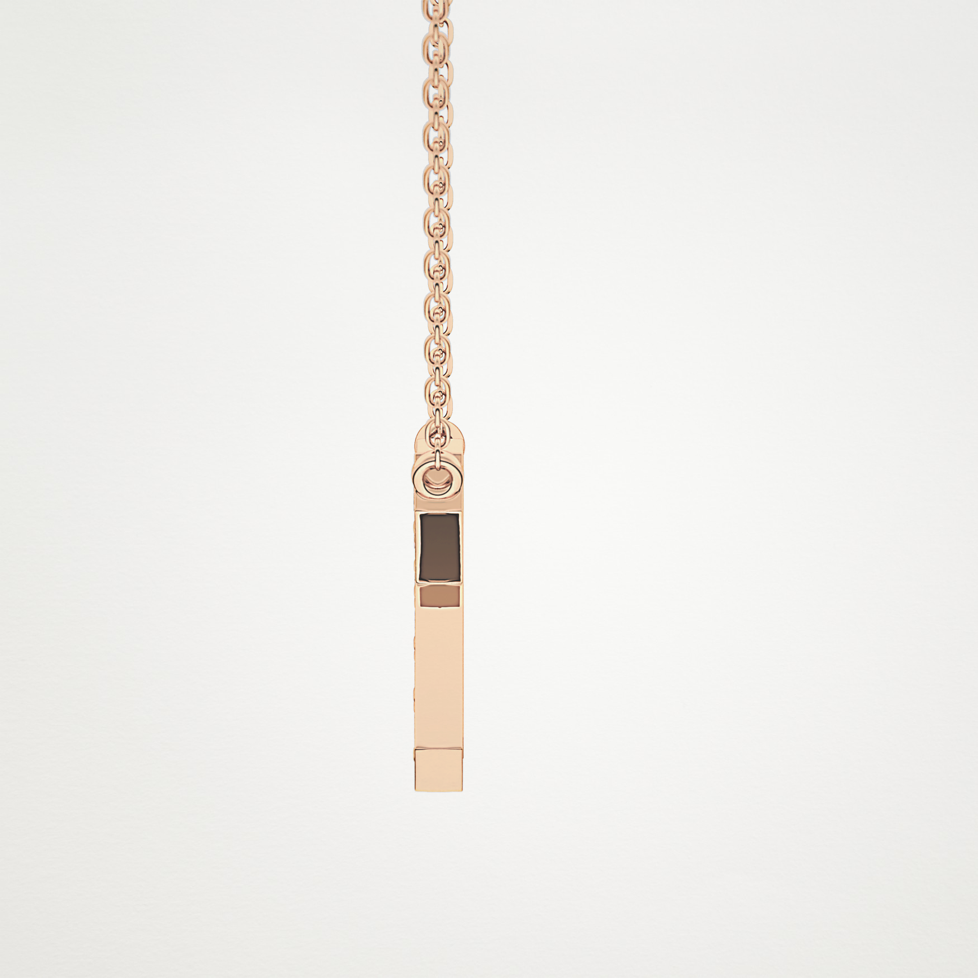 0.27 TCW Round Lab Grown Diamond K Initial Pendant Necklace
