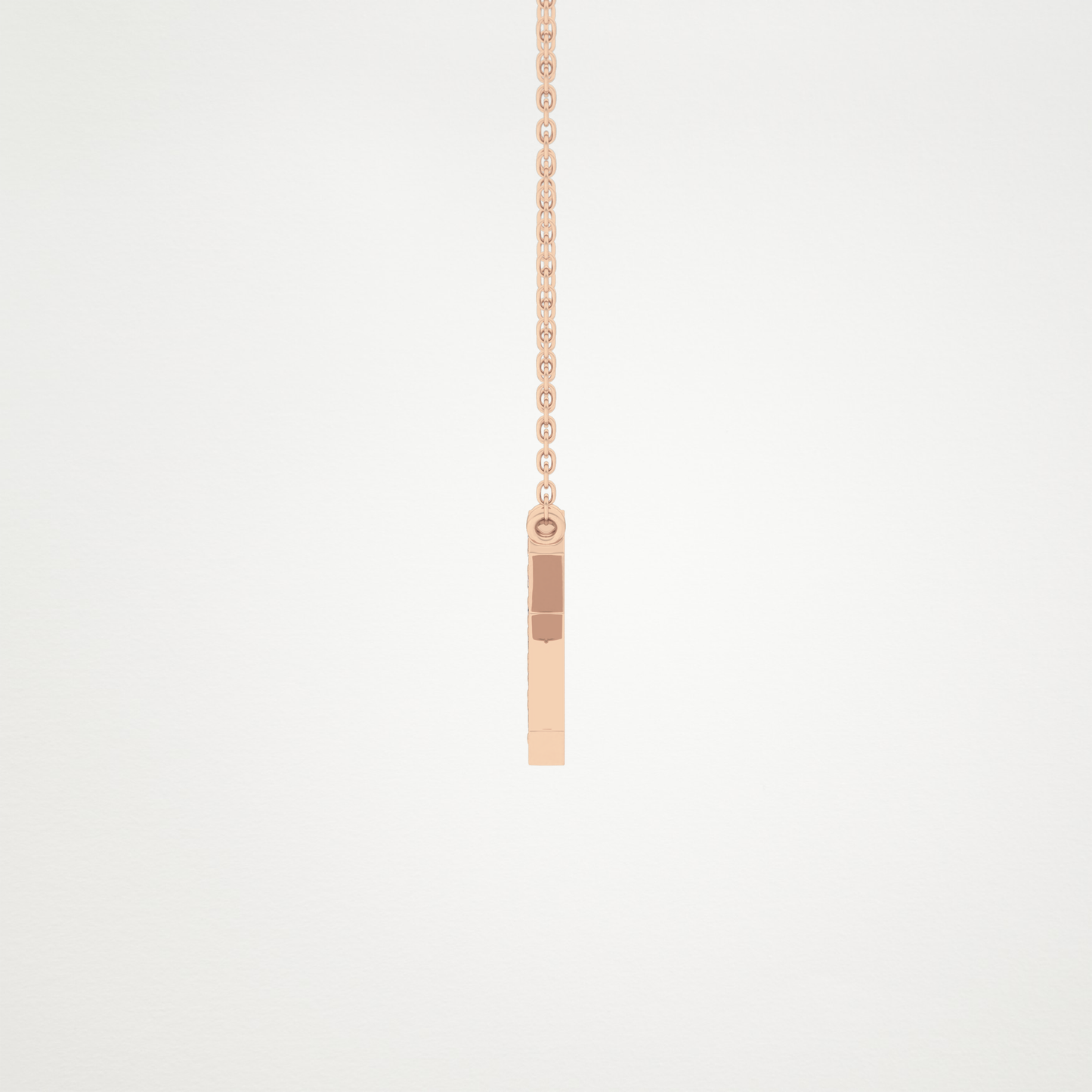 0.27 TCW Round Lab Grown Diamond K Initial Pendant Necklace