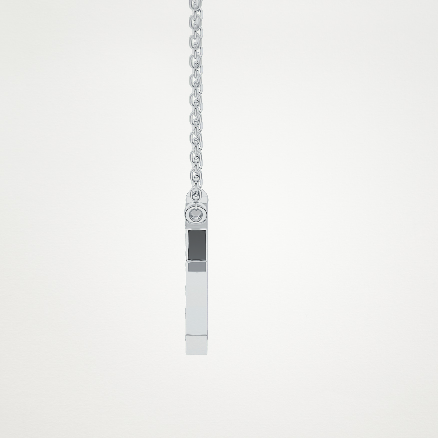 0.27 TCW Round Lab Grown Diamond K Initial Pendant Necklace